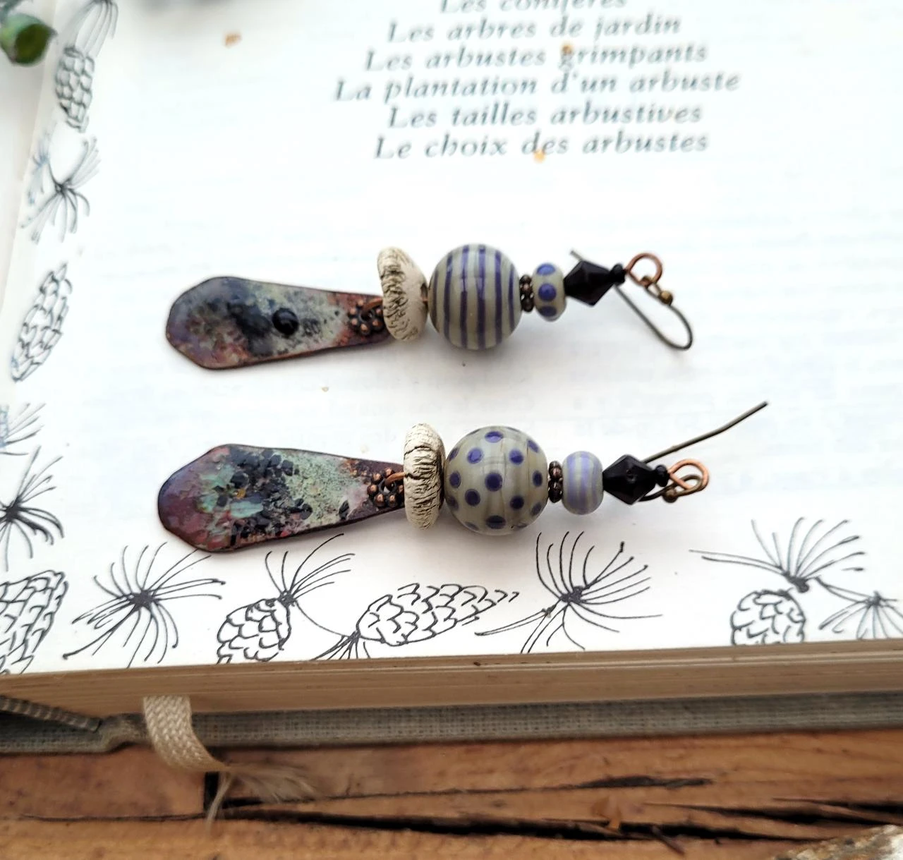 Handcrafted enamel earrings, lampworks, and artisan ceramics. – photo 7